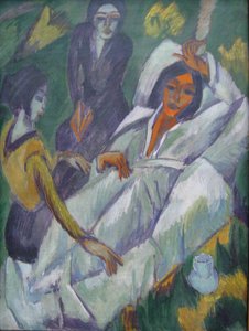 Mujeres tomando té de Ernst Ludwig Kirchner